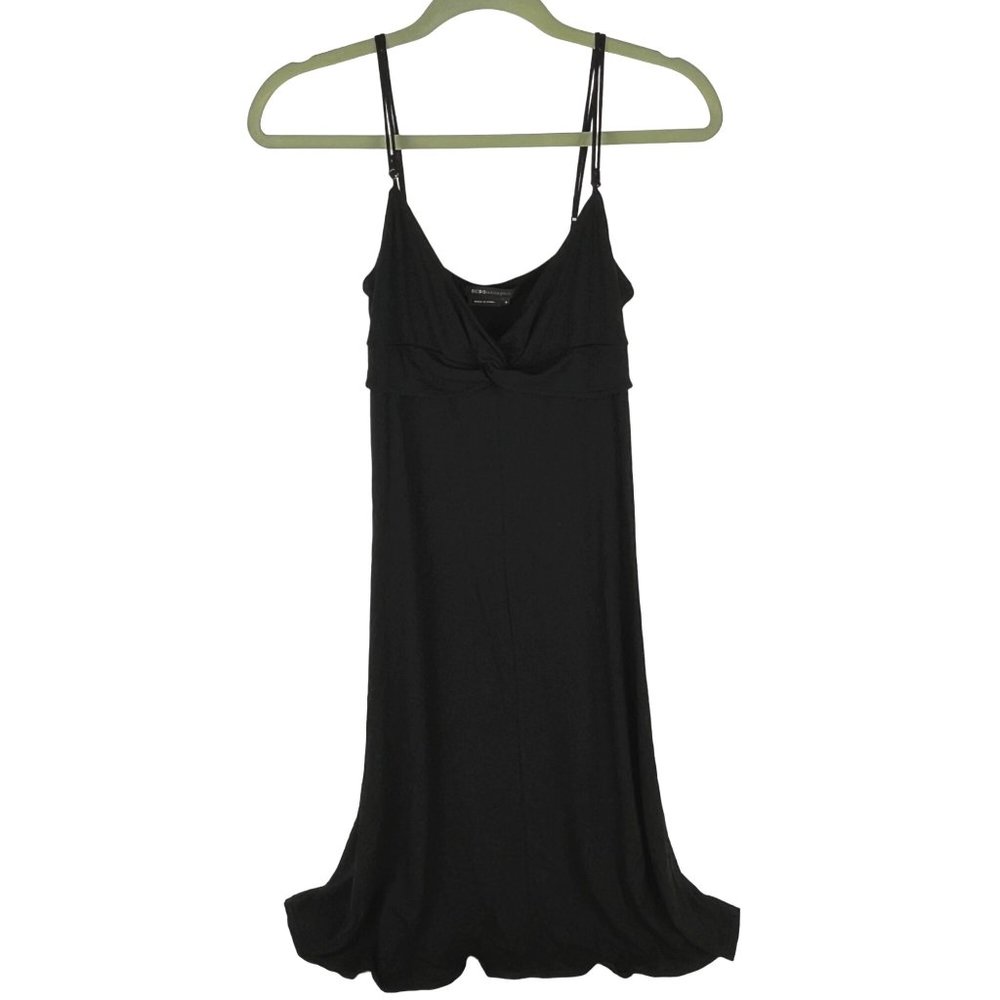 BCBG MaxAzria Black Knit Twist Bodice Spaghetti Strap Sundress Sz. S